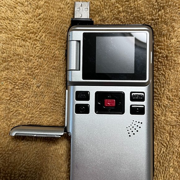 Vintage Flip-Style Digital Camcorder – Tested & Working - Picture 1 of 12